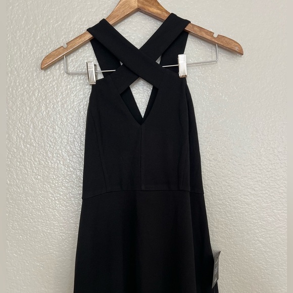 NWOT Keep You Enchanted Black Cutout Halter Mermaid Maxi Dress - Picture 6 of 9